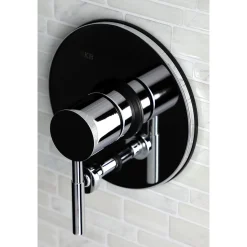Best Pressure Balance Valve Trim Only Without Shower and Tub Spout in Polished Chrome in Polished Chrome Tub & Shower Sets