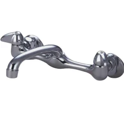 Discount Proseal 8-Inch Adjustable Centers Wall Mount Kitchen Faucet in Polished Chrome Wall Mounted Kitchen Faucets
