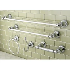 Outlet Provence Collection 5-Piece Towel Bar Bath Hardware Set Towel Rings|Accessory Packages
