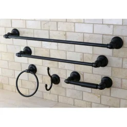 Outlet Provence Collection 5-Piece Towel Bar Bath Hardware Set Towel Rings|Accessory Packages