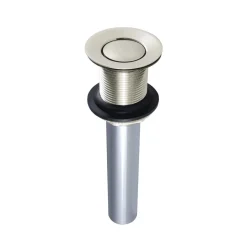 Push Pop-Up Drain without Overflow Hole Sink Drains|Overflow Bathroom Sink Drains