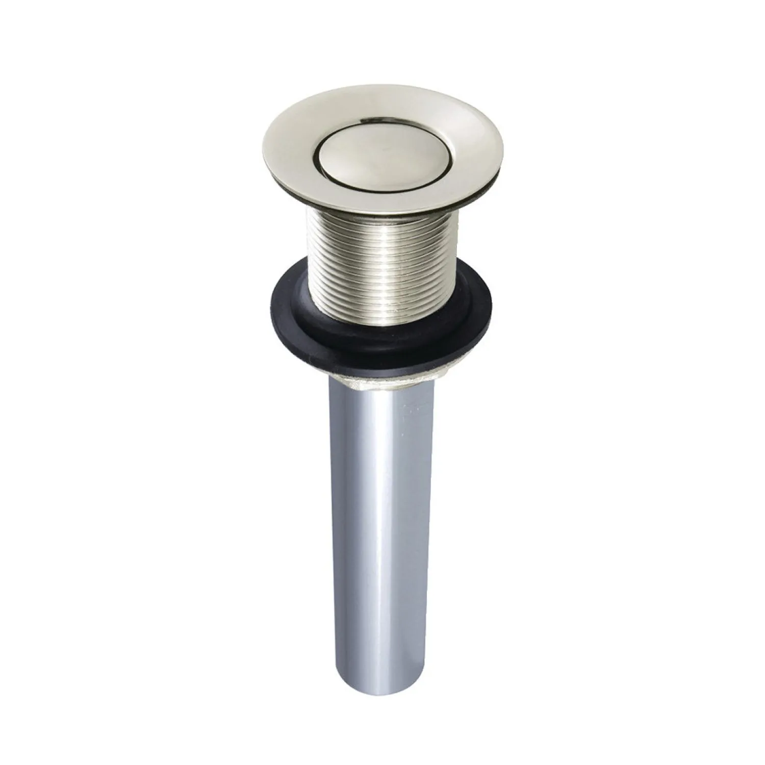 Push Pop-Up Drain without Overflow Hole Sink Drains|Overflow Bathroom Sink Drains