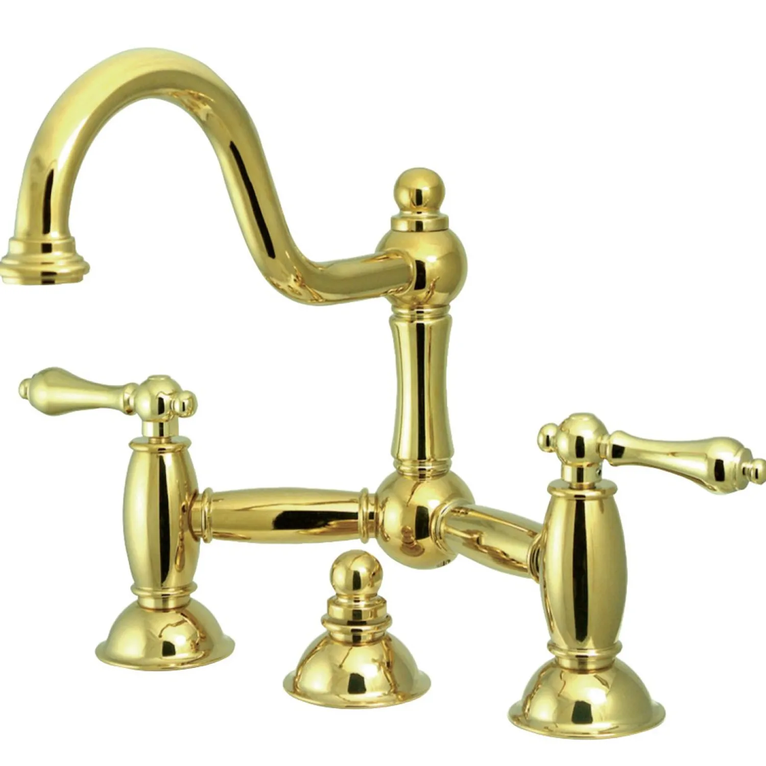 Outlet Restoration Bathroom Bridge Faucet 8" Widespread