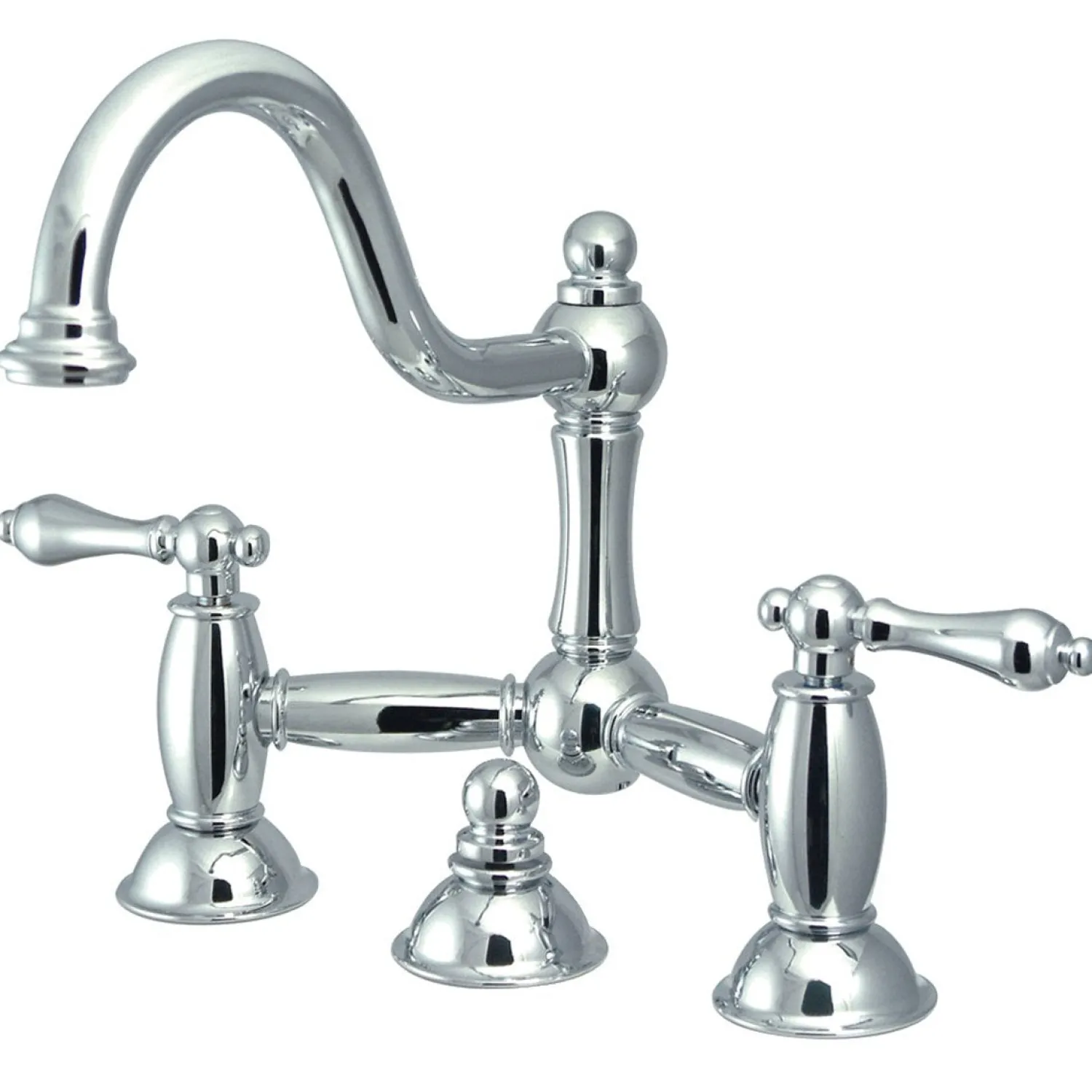 Outlet Restoration Bathroom Bridge Faucet 8" Widespread