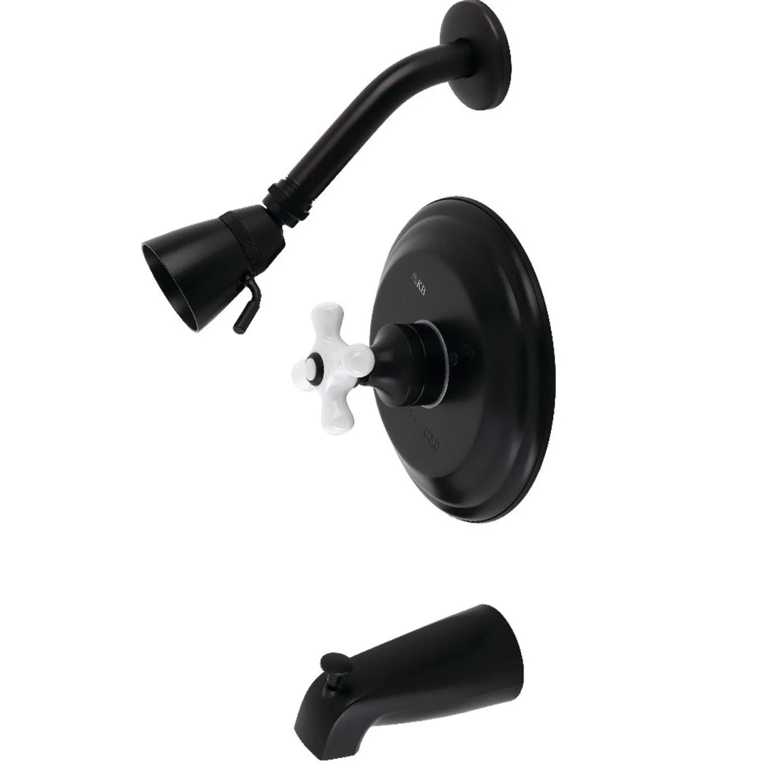 Outlet Restoration Cross Handle Tub and Shower Faucet Tub & Shower Sets