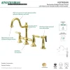 Restoration Deck Mount Kitchen Bridge Faucet with Brass Sprayer Faucets With Side Spray|Bridge Faucets