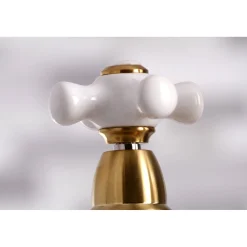 Sale Restoration Deck Mount 8" Bridge Kitchen Faucet with Sprayer Faucets With Side Spray|Bridge Faucets