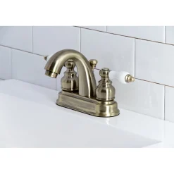 Discount Restoration Deck Mount 4-Inch Centerset Bathroom Faucet 4