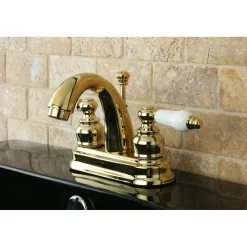 Discount Restoration Deck Mount 4-Inch Centerset Bathroom Faucet 4