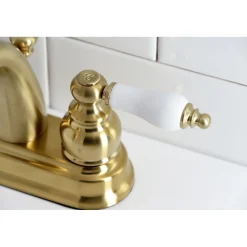 Discount Restoration Deck Mount 4-Inch Centerset Bathroom Faucet 4