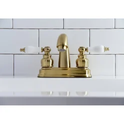 Discount Restoration Deck Mount 4-Inch Centerset Bathroom Faucet 4