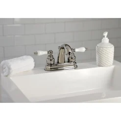 Discount Restoration Deck Mount 4-Inch Centerset Bathroom Faucet 4