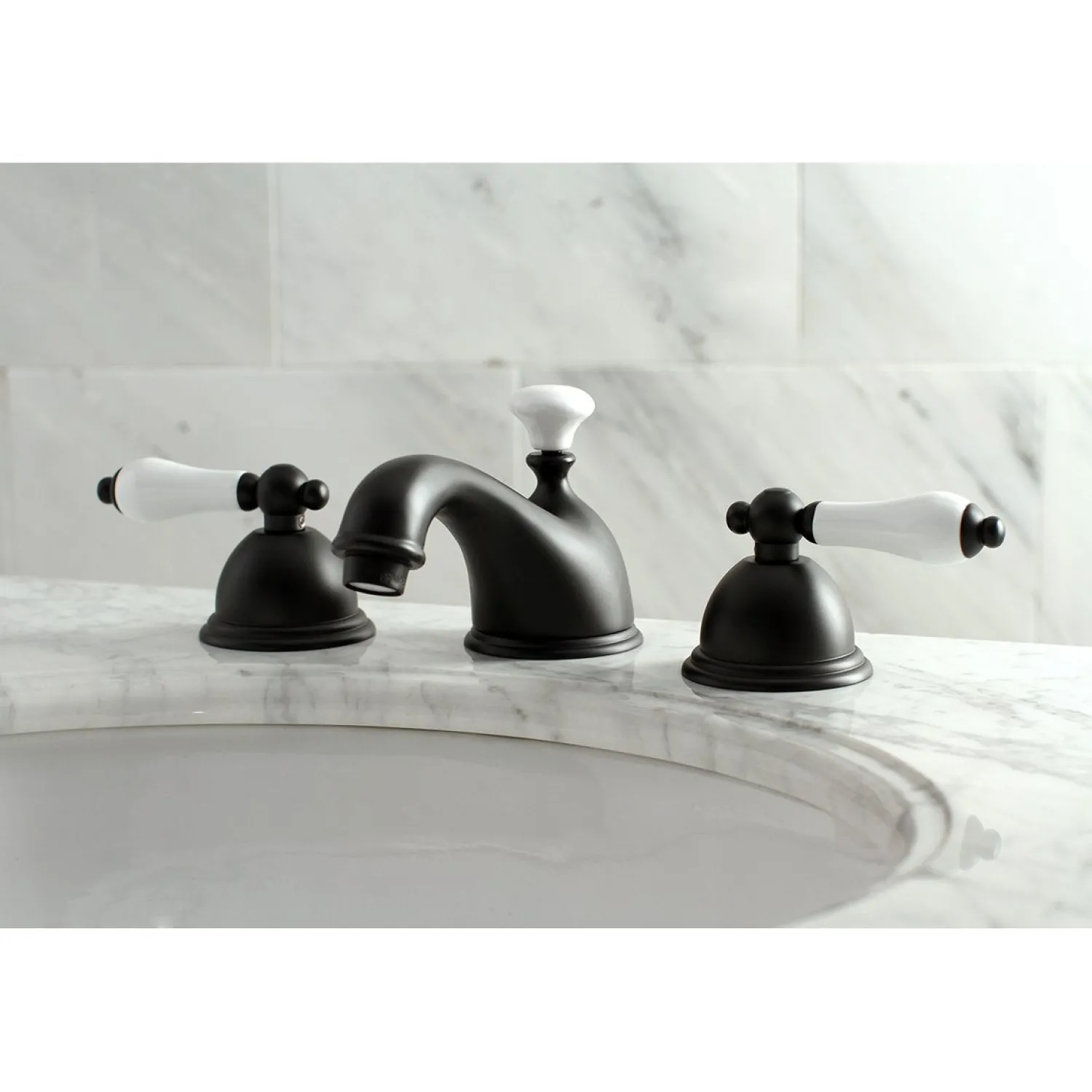 Hot Restoration Deck Mount 8-Inch Widespread Bathroom Faucet 8" Widespread