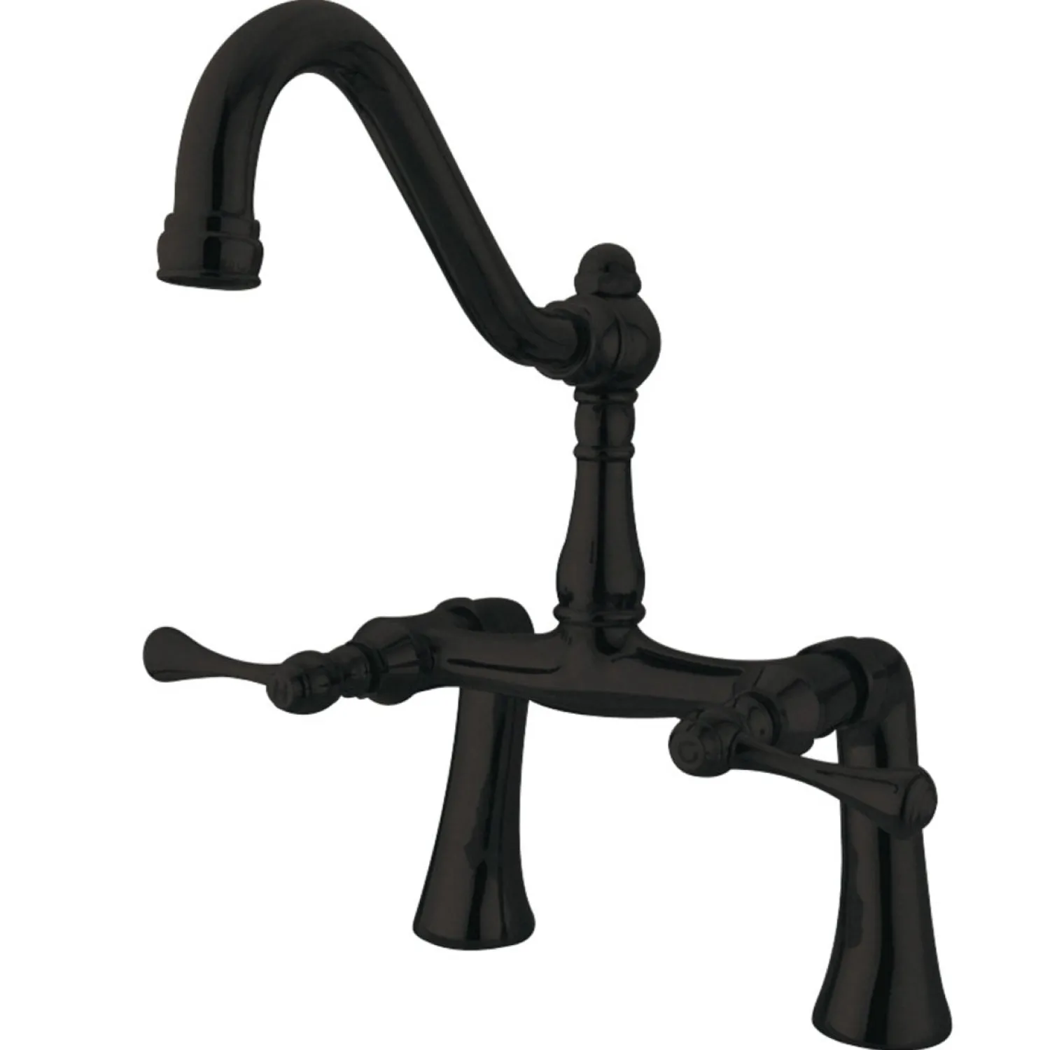 New Restoration Deck Mount Clawfoot Tub Bridge Faucet Tub Faucets