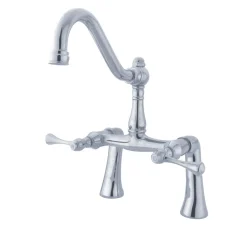 New Restoration Deck Mount Clawfoot Tub Bridge Faucet Tub Faucets