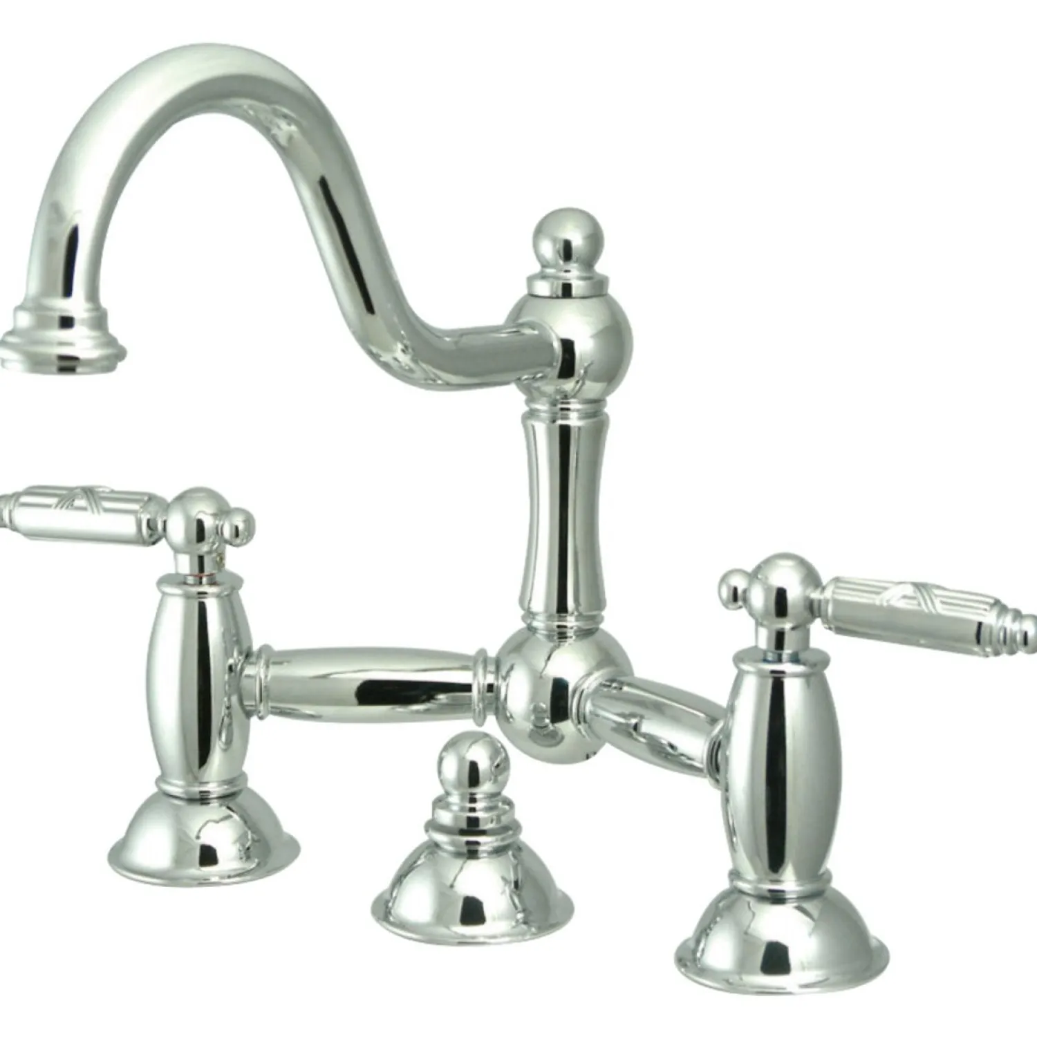 Clearance Restoration 2-Handle Bathroom Bridge Faucet 8" Widespread