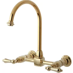 Online Restoration 8-Inch Centerset Wall Mount Kitchen Faucet Wall Mounted Kitchen Faucets