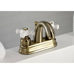 New Restoration 4-Inch Centerset Deck Mount Bathroom Faucet 4" Center Set