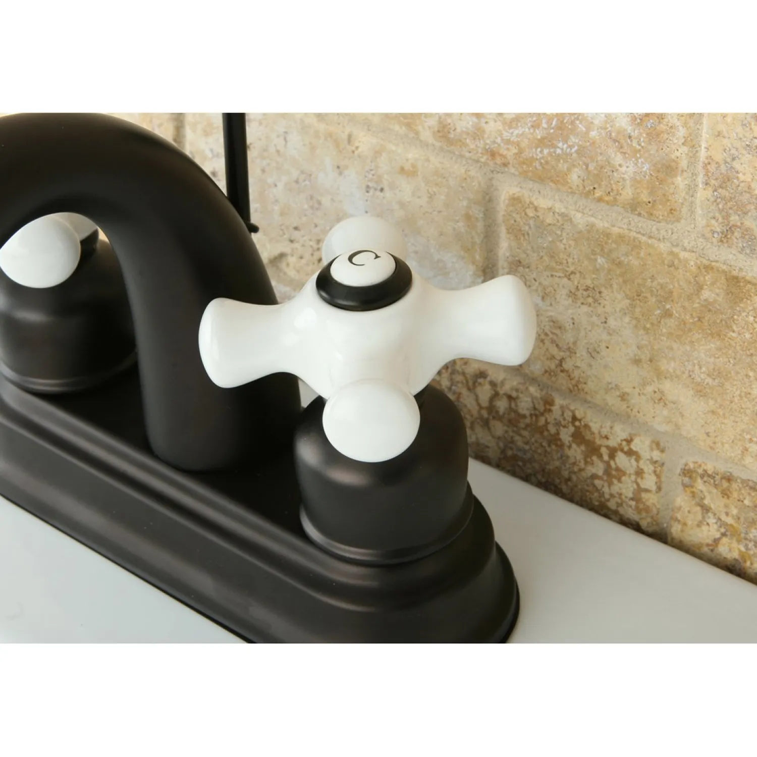 New Restoration 4-Inch Centerset Deck Mount Bathroom Faucet 4" Center Set