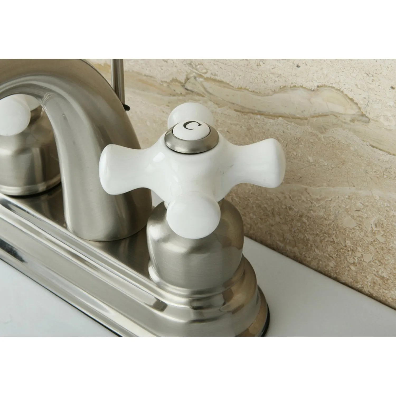 New Restoration 4-Inch Centerset Deck Mount Bathroom Faucet 4" Center Set
