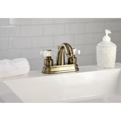 New Restoration 4-Inch Centerset Deck Mount Bathroom Faucet 4