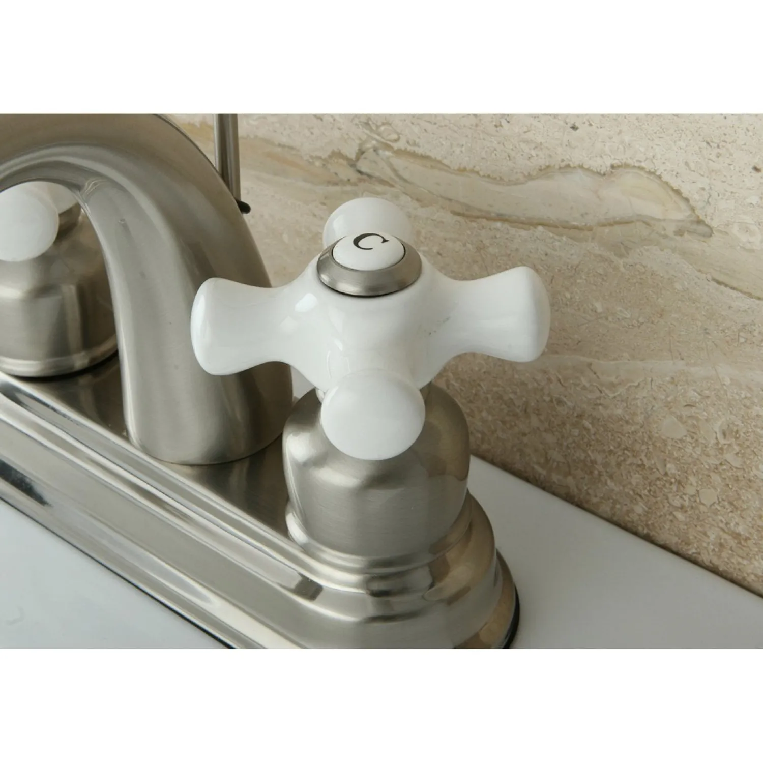 New Restoration 4-Inch Centerset Deck Mount Bathroom Faucet 4" Center Set