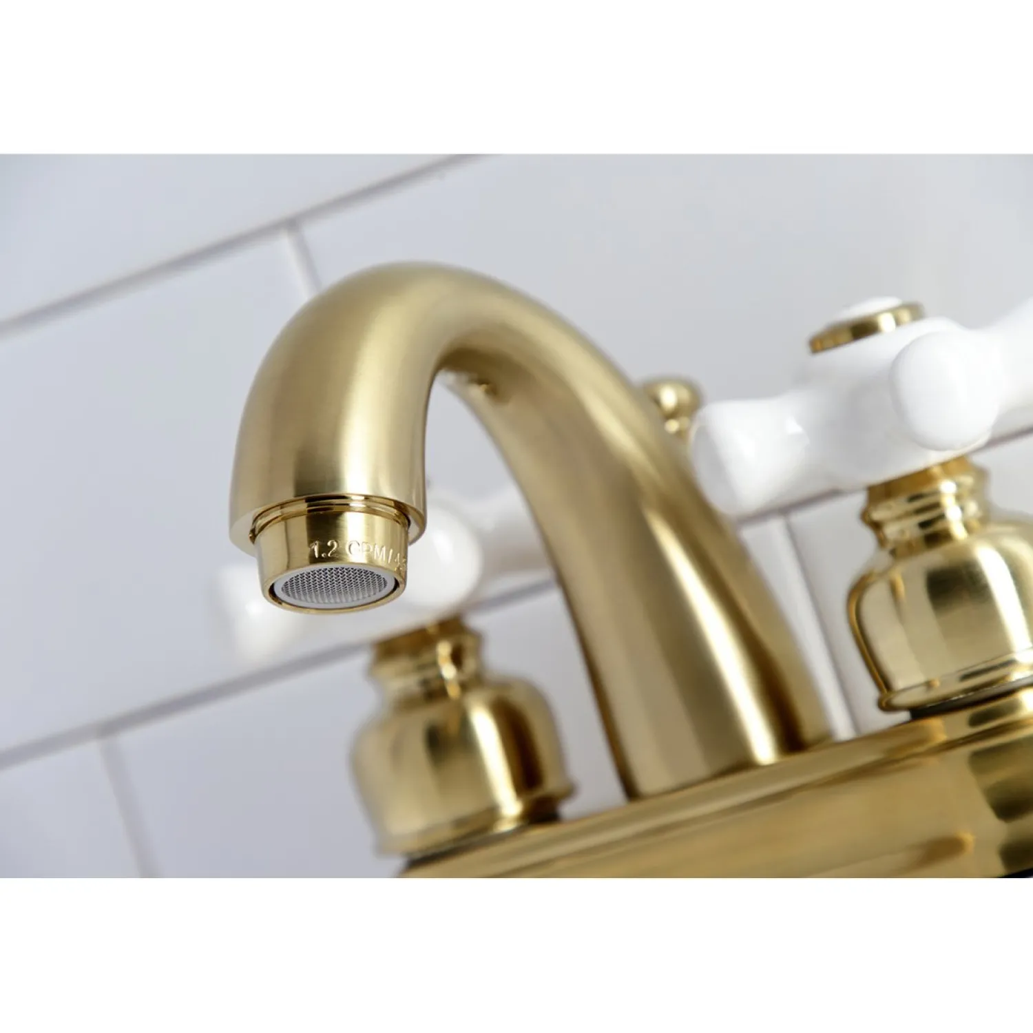 New Restoration 4-Inch Centerset Deck Mount Bathroom Faucet 4" Center Set