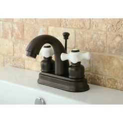 New Restoration 4-Inch Centerset Deck Mount Bathroom Faucet 4