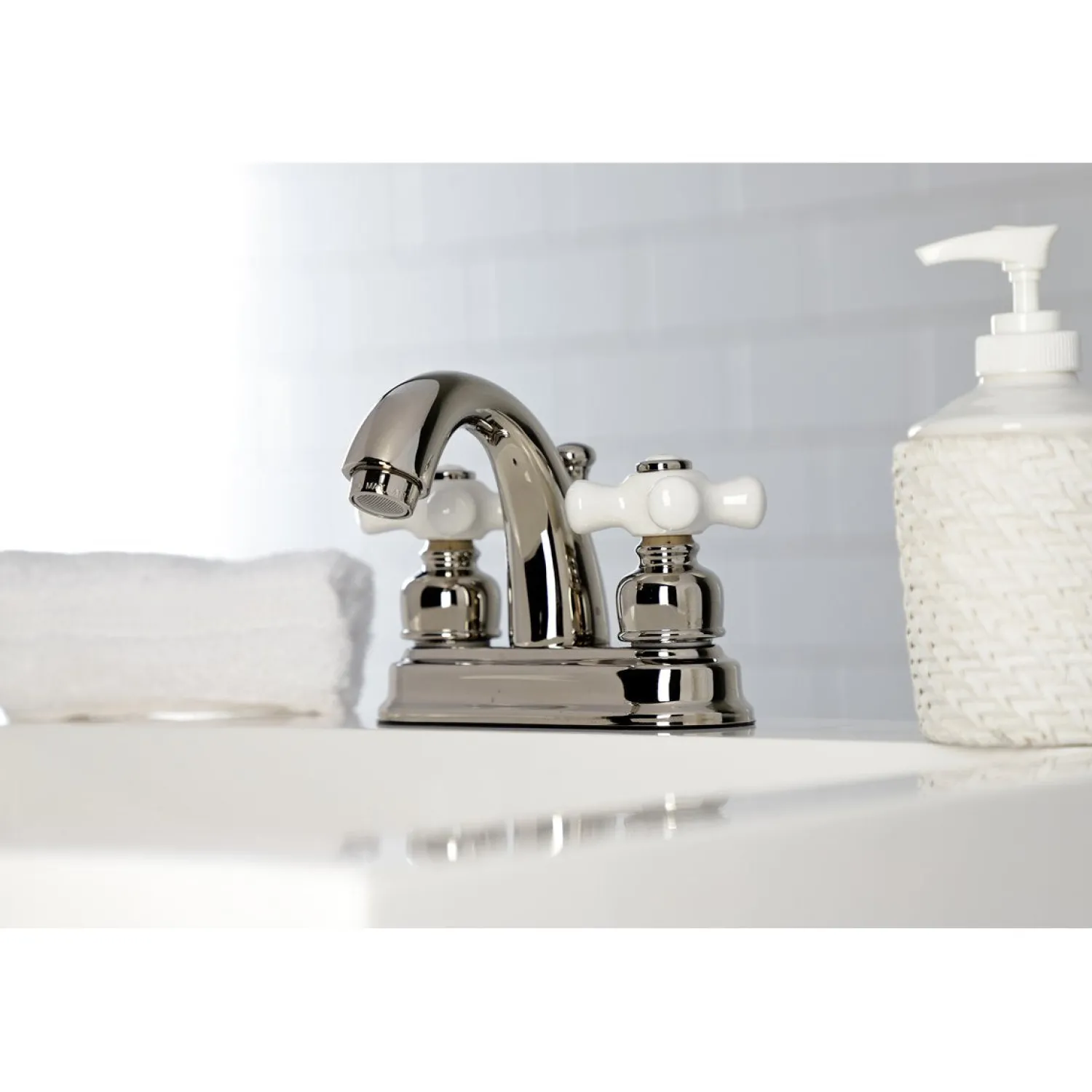 New Restoration 4-Inch Centerset Deck Mount Bathroom Faucet 4" Center Set