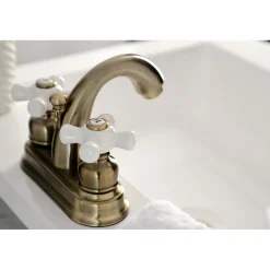 New Restoration 4-Inch Centerset Deck Mount Bathroom Faucet 4