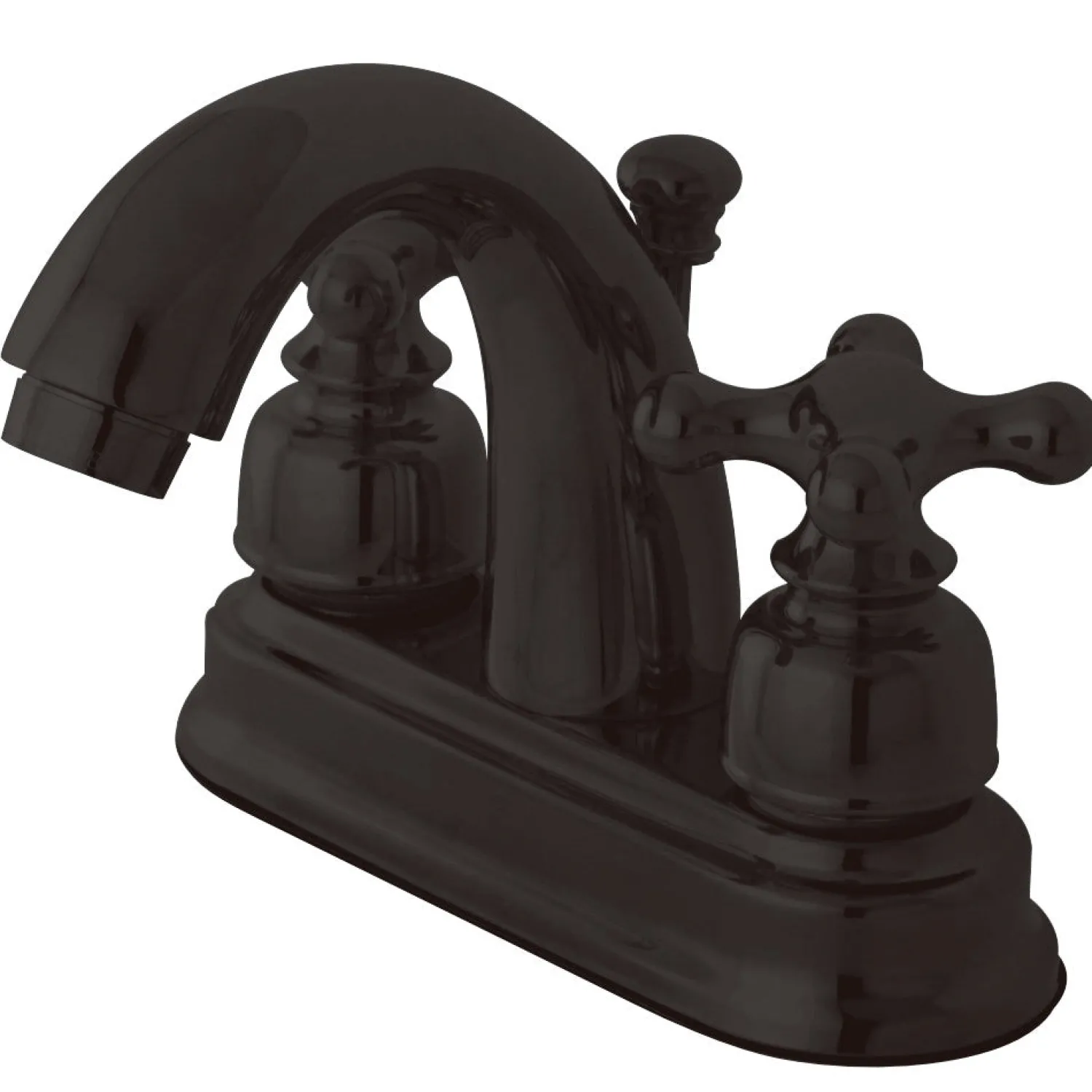 Hot Restoration 4-Inch centerset Lavatory Faucet with Metal Cross Handles 4" Center Set