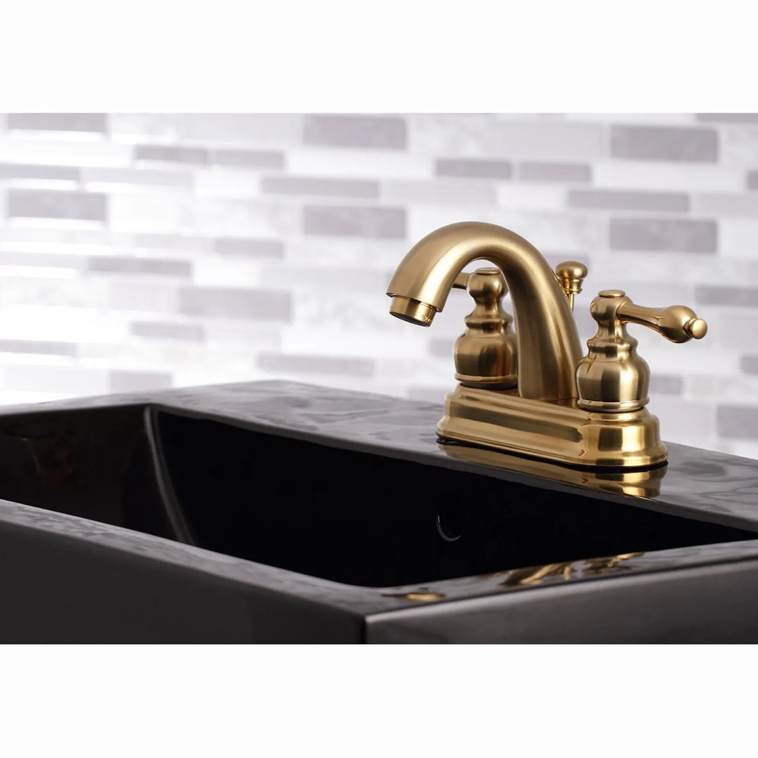Restoration 4-Inch Centerset Bathroom Faucet 4" Center Set