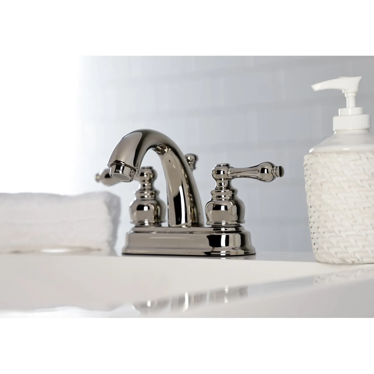 Restoration 4-Inch Centerset Bathroom Faucet 4" Center Set