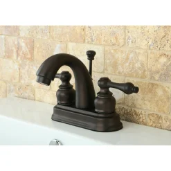 Restoration 4-Inch Centerset Bathroom Faucet 4