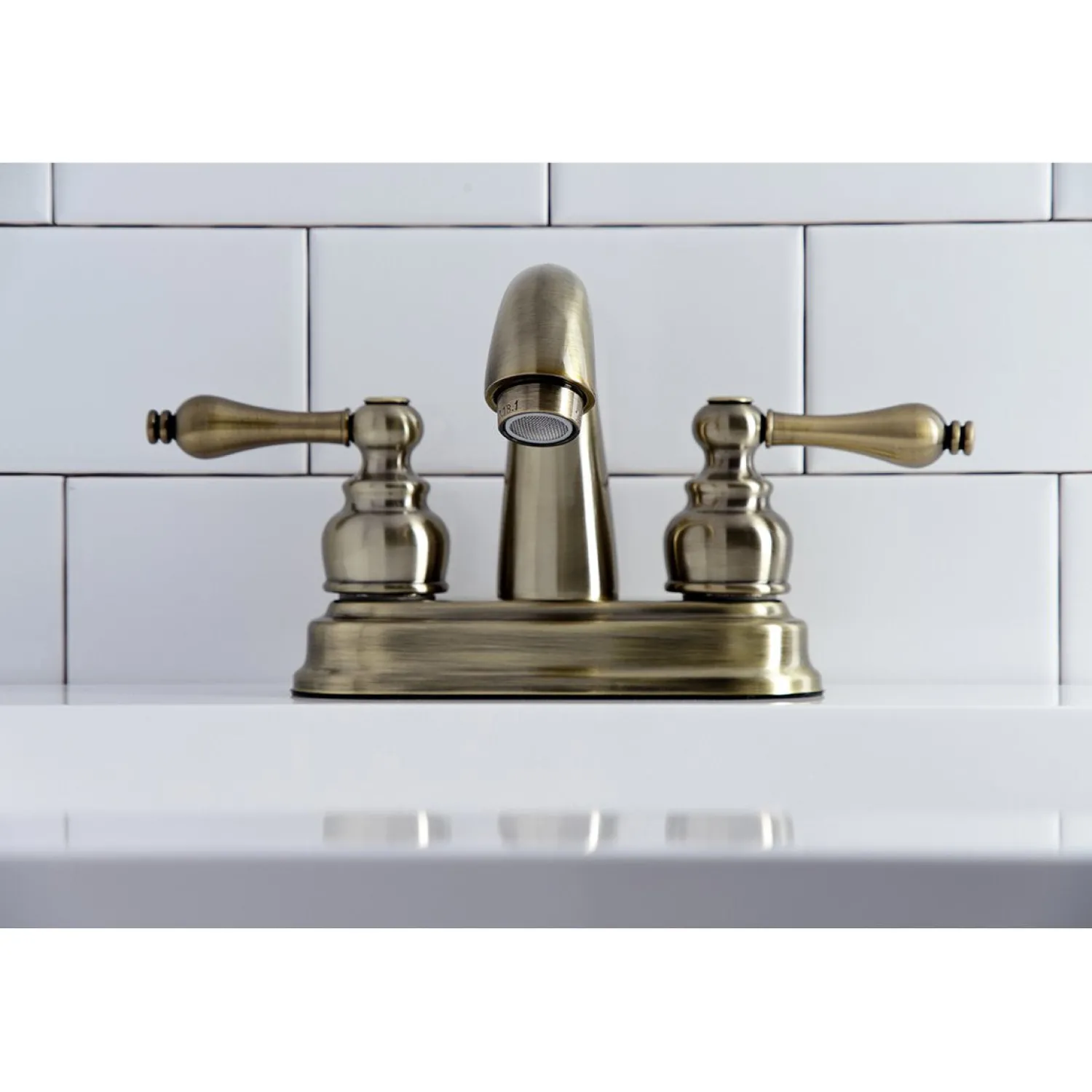 Restoration 4-Inch Centerset Bathroom Faucet 4" Center Set
