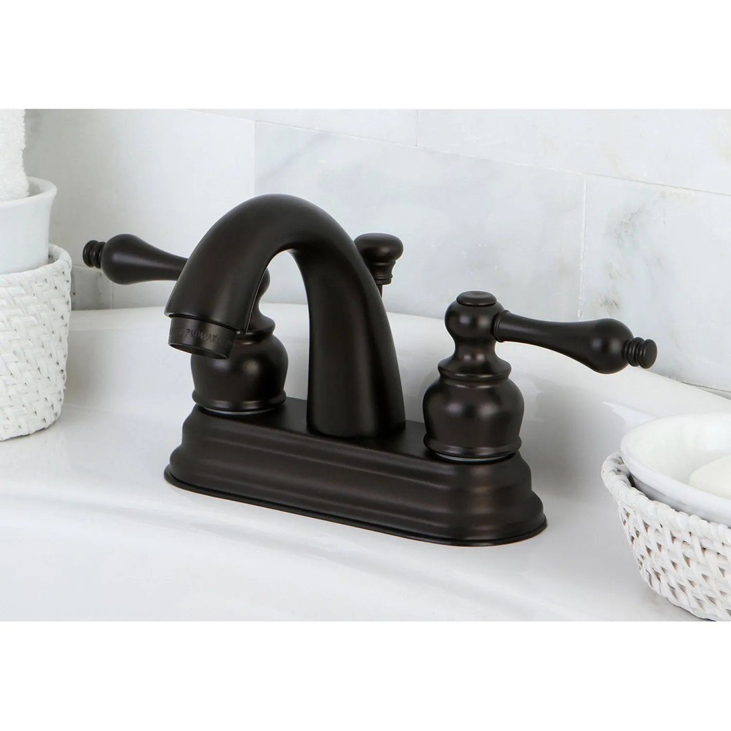 Restoration 4-Inch Centerset Bathroom Faucet 4" Center Set