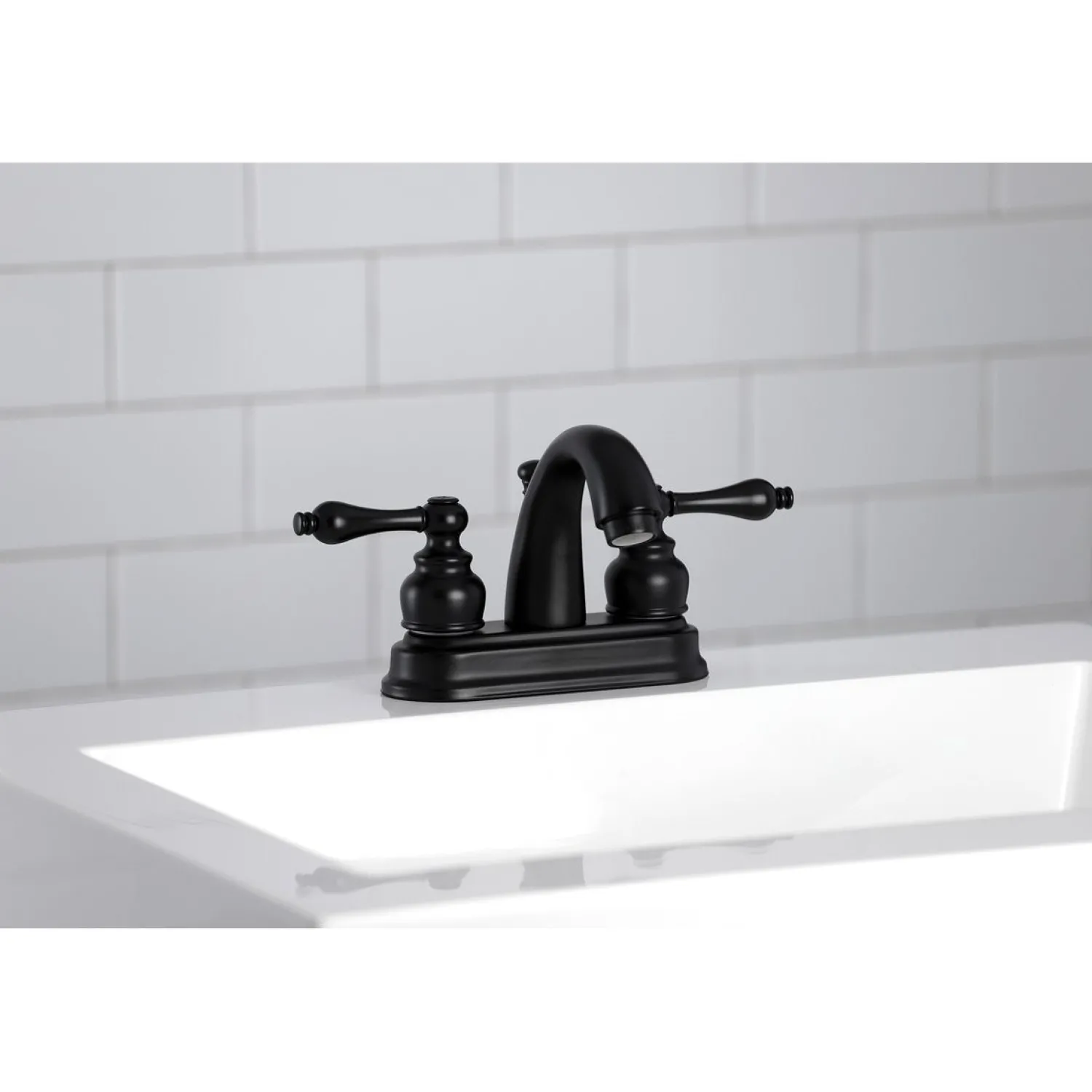 Restoration 4-Inch Centerset Bathroom Faucet 4" Center Set