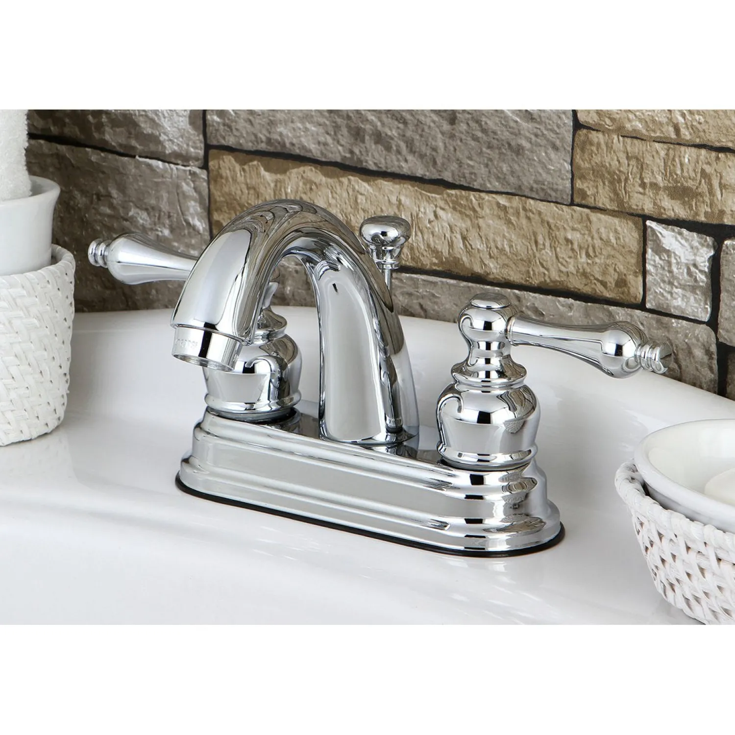 Restoration 4-Inch Centerset Bathroom Faucet 4" Center Set