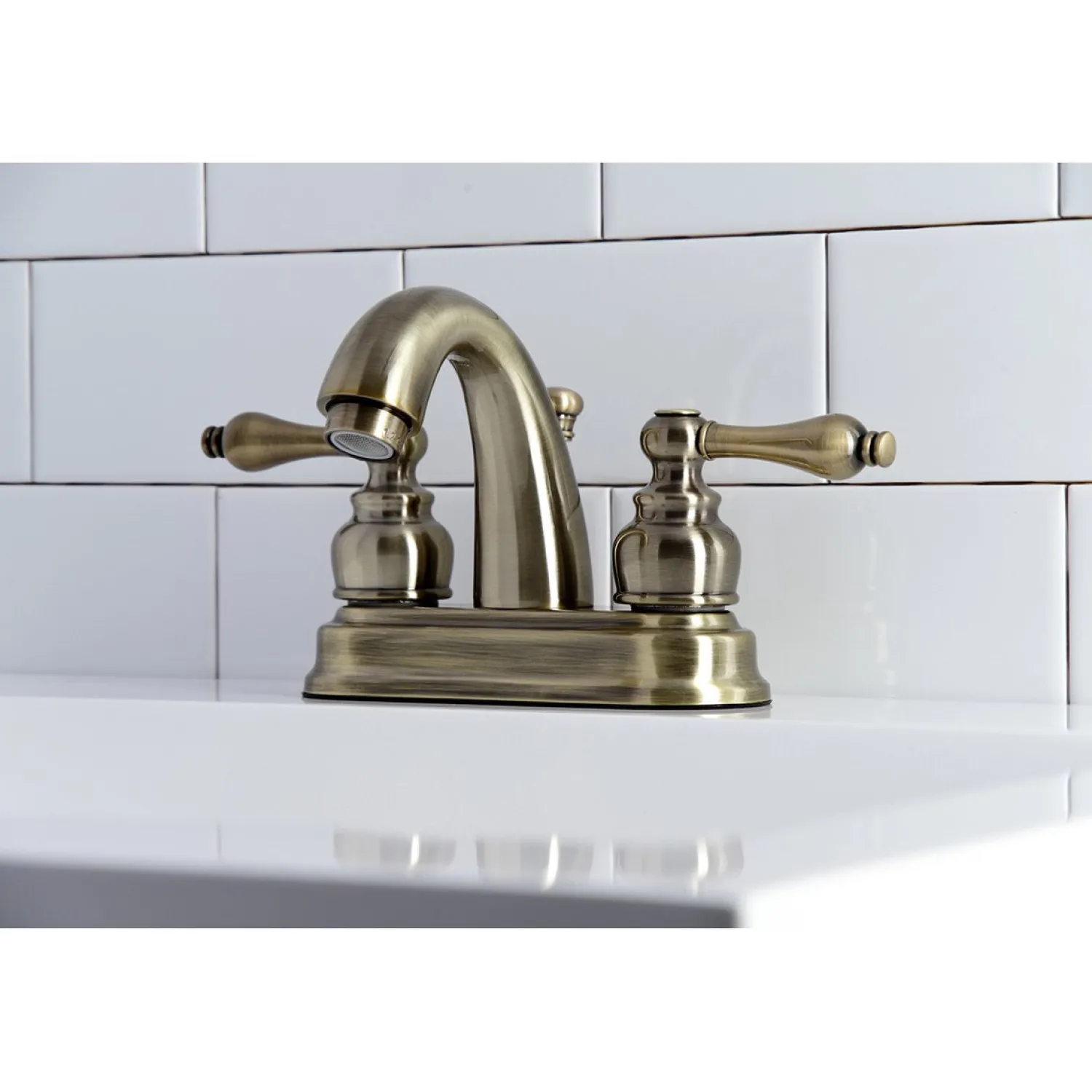 Restoration 4-Inch Centerset Bathroom Faucet 4" Center Set