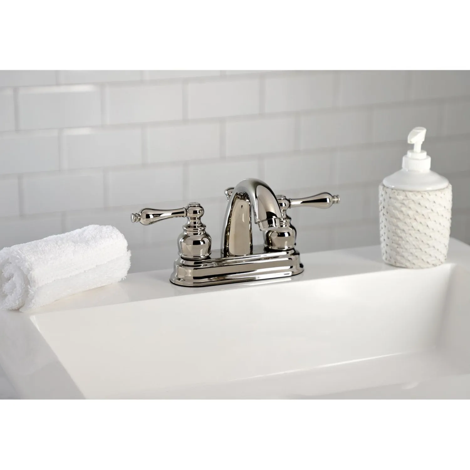 Restoration 4-Inch Centerset Bathroom Faucet 4" Center Set