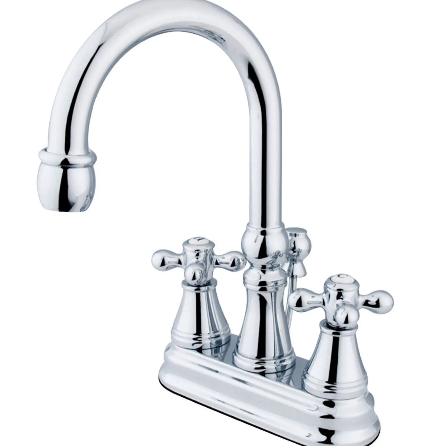 Outlet Restoration 4-Inch Centerset Bathroom Faucet with Brass Pop-Up 4" Center Set