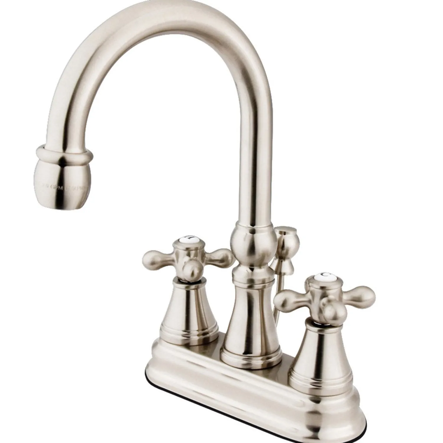Outlet Restoration 4-Inch Centerset Bathroom Faucet with Brass Pop-Up 4" Center Set