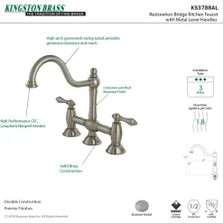 Best Restoration Kitchen Bridge Faucet Bridge Faucets