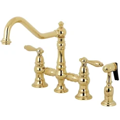 Online Restoration Kitchen Faucet with Side Sprayer Faucets With Side Spray|Bridge Faucets