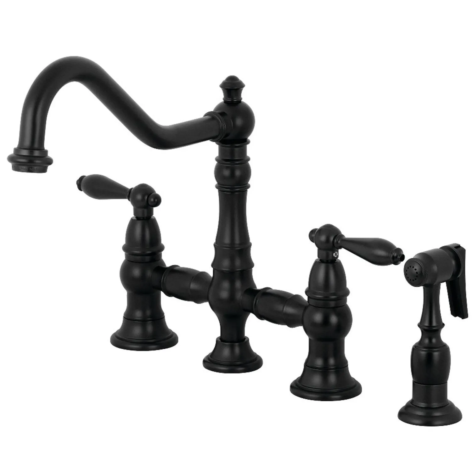 Online Restoration Kitchen Faucet with Side Sprayer Faucets With Side Spray|Bridge Faucets