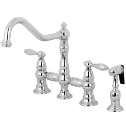 Online Restoration Kitchen Faucet with Side Sprayer Faucets With Side Spray|Bridge Faucets