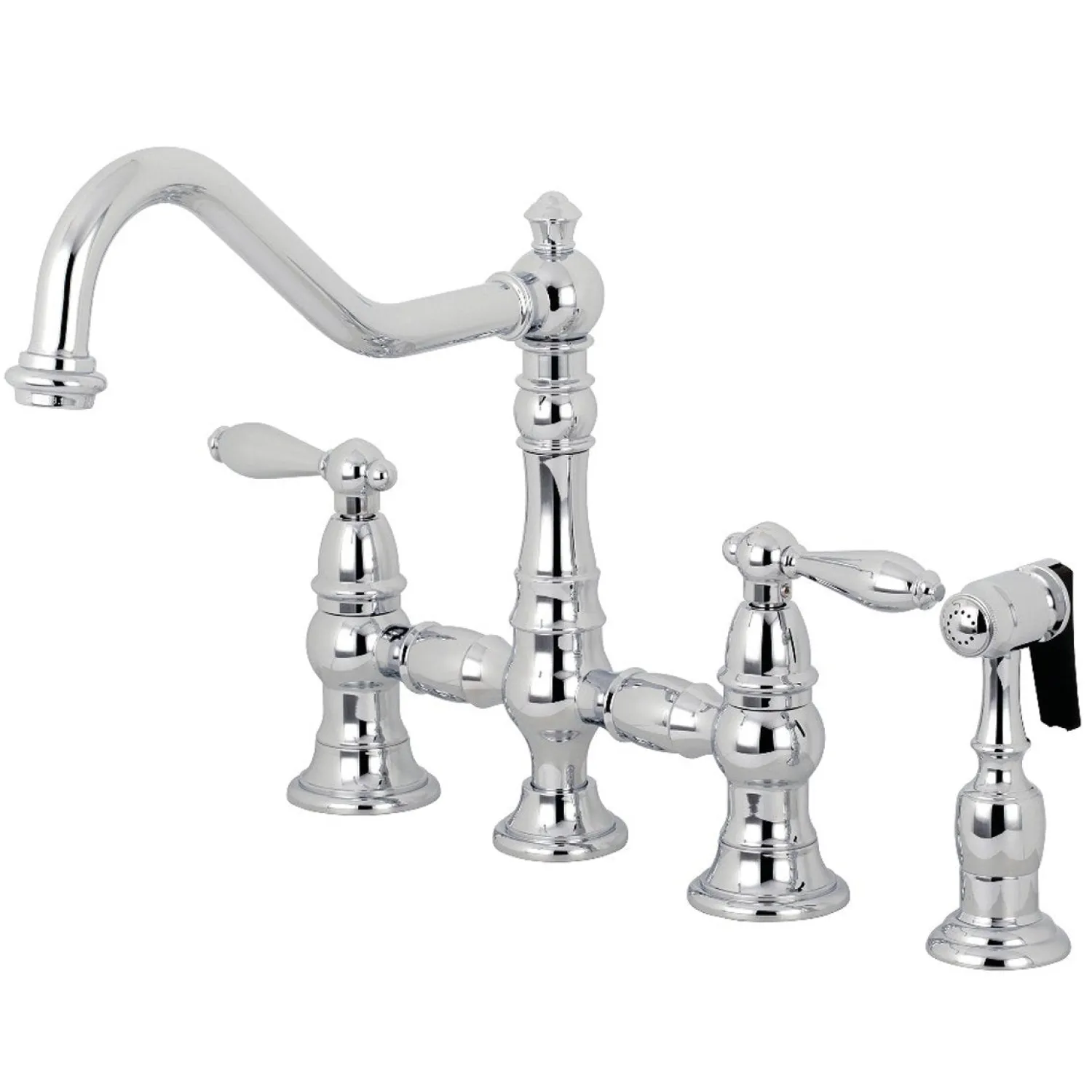 Online Restoration Kitchen Faucet with Side Sprayer Faucets With Side Spray|Bridge Faucets
