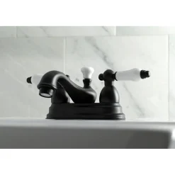Discount Restoration Lever-Handle 4-Inch Centerset Bathroom Faucet 4