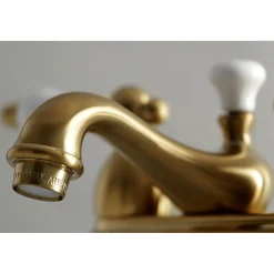 Discount Restoration Lever-Handle 4-Inch Centerset Bathroom Faucet 4