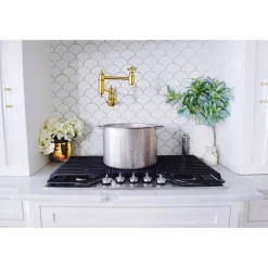 Online Restoration Single Hole Wall Mount Pot Filler Kitchen Faucet Wall Mounted Kitchen Faucets|Single Hole